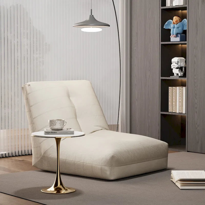 Pouf géant Mieres, canapé de sol paresseux, pouf d'angle pour adultes, canapé Tatami avec remplissage en éponge
