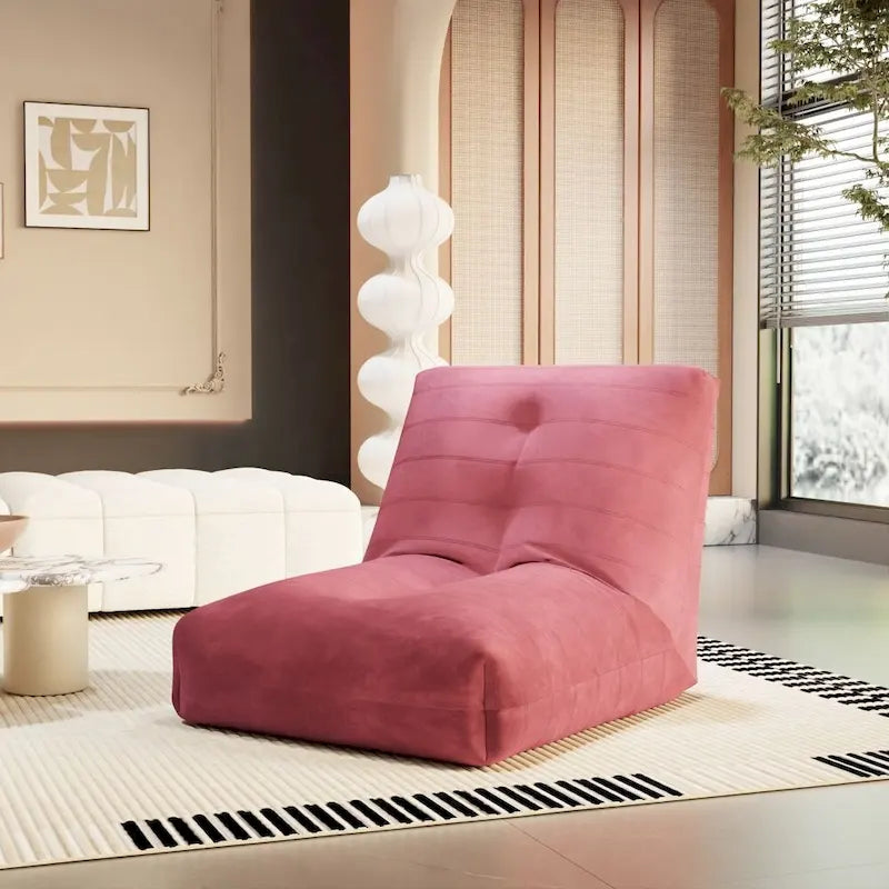 Pouf géant Mieres, canapé de sol paresseux, pouf d'angle pour adultes, canapé Tatami avec remplissage en éponge