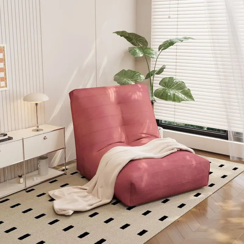 Pouf géant Mieres, canapé de sol paresseux, pouf d'angle pour adultes, canapé Tatami avec remplissage en éponge
