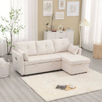 Le canapé d'angle de rangement se déplie en fauteuil relax
