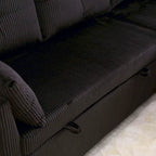 Le canapé d'angle de rangement se déplie en fauteuil relax
