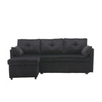 Le canapé d'angle de rangement se déplie en fauteuil relax