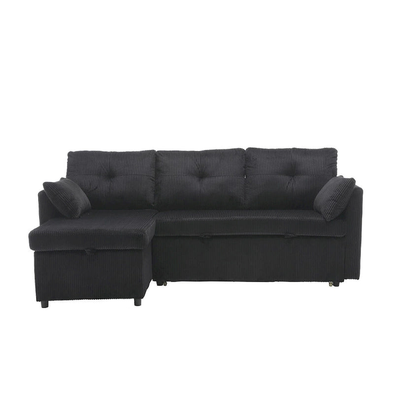 Le canapé d'angle de rangement se déplie en fauteuil relax