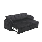 Le canapé d'angle de rangement se déplie en fauteuil relax