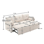 Le canapé d'angle de rangement se déplie en fauteuil relax