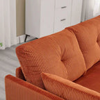 Le canapé d'angle de rangement se déplie en fauteuil relax